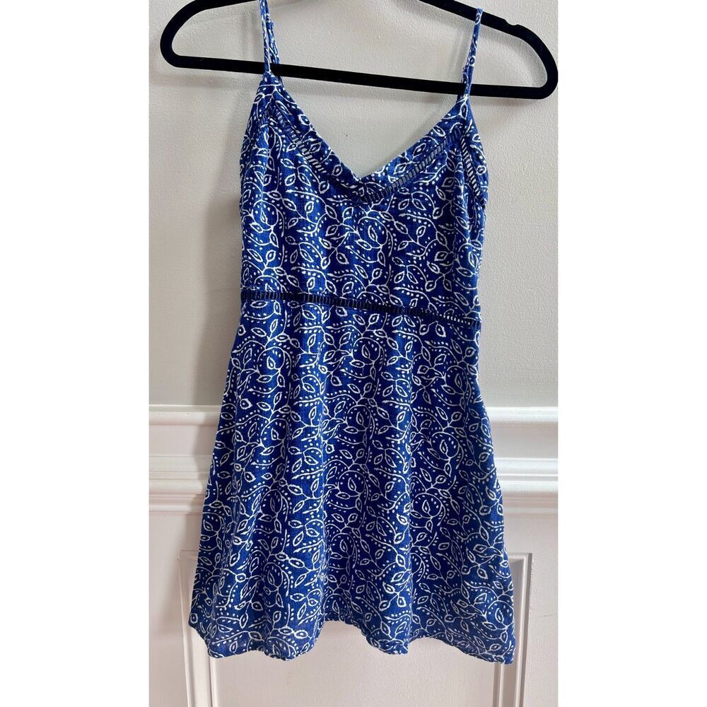 Mi ami from Francesca's woman's blue v-neck cotton sundress in size XS